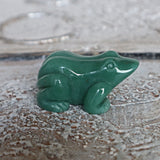 Green Aventurine Frog: Hand Carved Crystal for Wealth & Luck