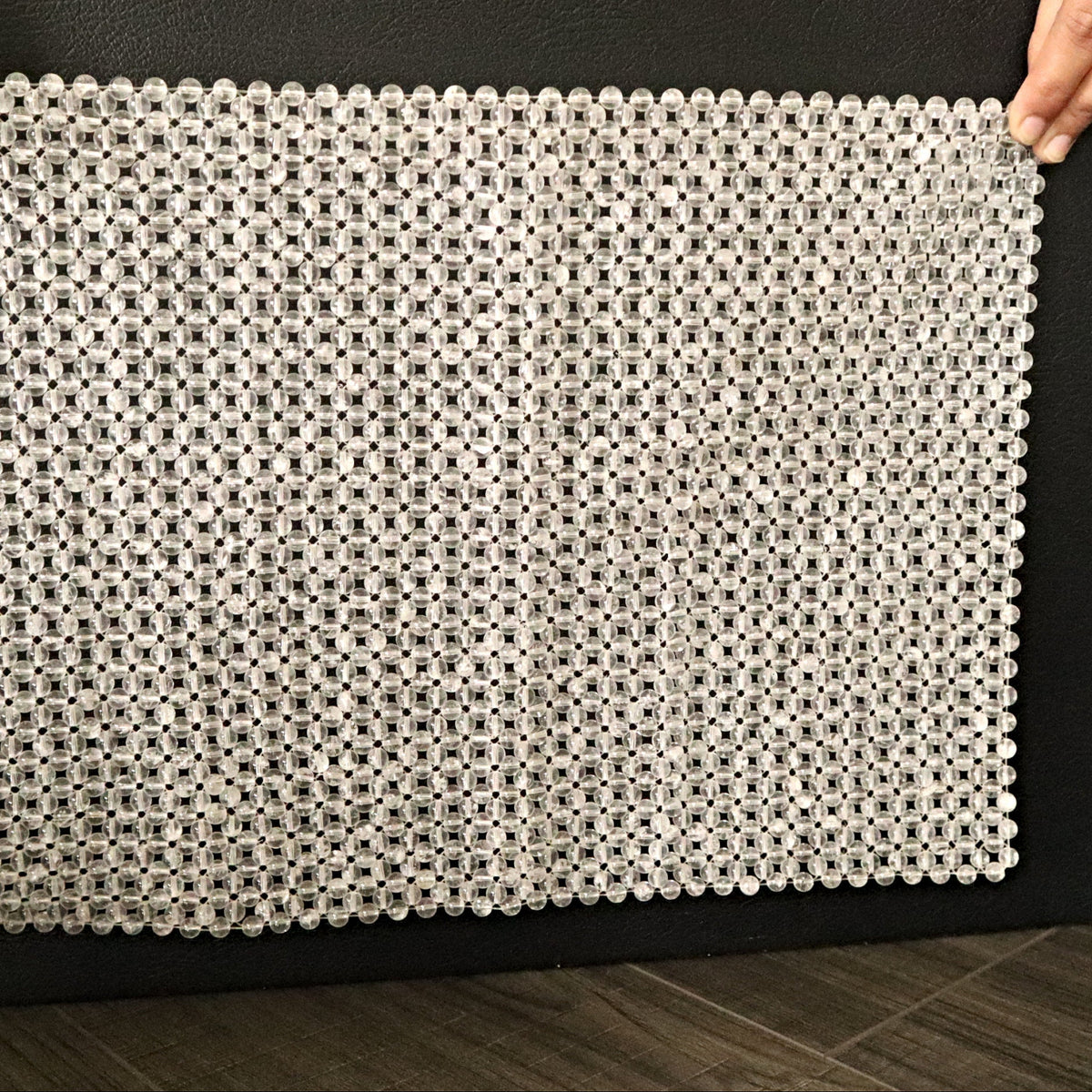 Clear Crystal Quartz Pillow Mat: Meditation, Reiki, Calming Gift