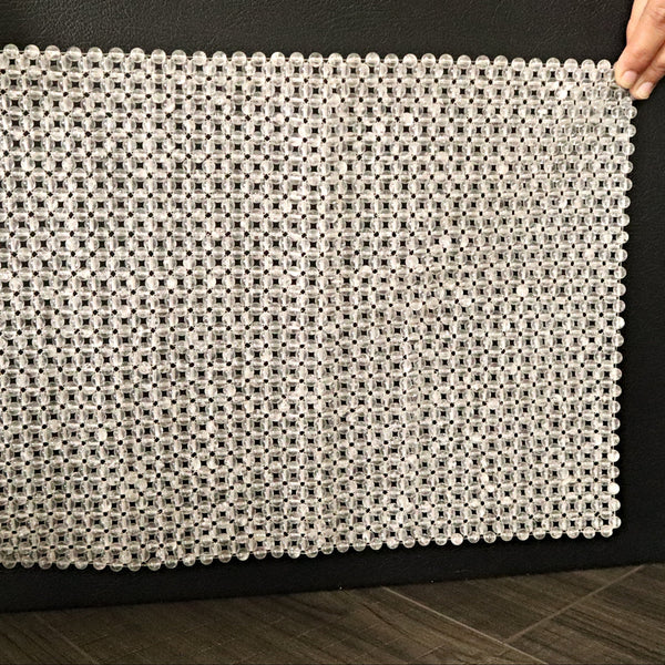 Clear Crystal Quartz Pillow Mat: Meditation, Reiki, Calming Gift