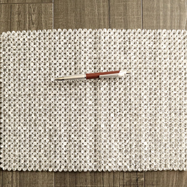 Clear Crystal Quartz Pillow Mat: Meditation, Reiki, Calming Gift