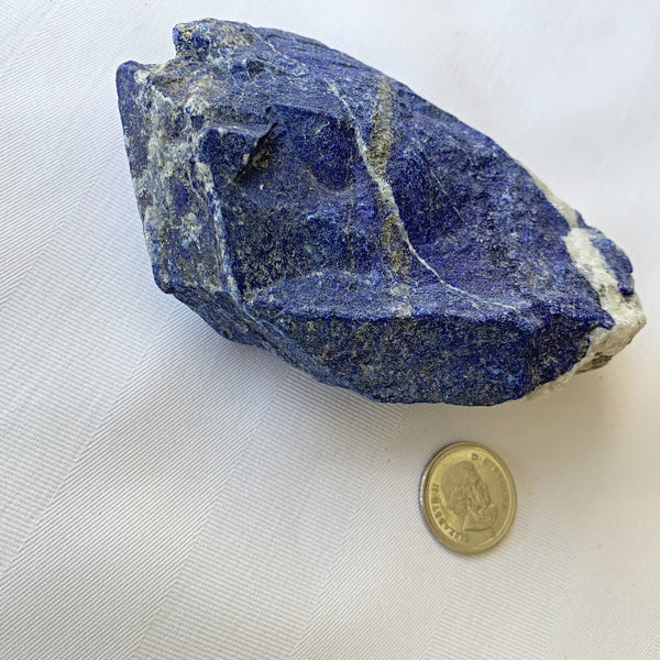 Raw Lapis Lazuli Rough Stone: 13.1 OZ, 4.5 Inch