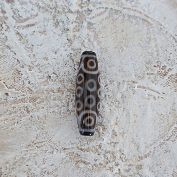21 Eye Dzi Bead, a rare Tibetan amulet