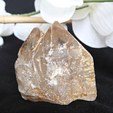 Himalayan Double Pointed Quartz Crystal with Iron Oxide
