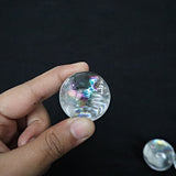 Natural Rainbow Quartz Sphere: Feng Shui Crystal Decor Gift