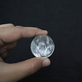 Natural Rainbow Quartz Sphere: Feng Shui Crystal Decor Gift