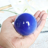 Blue Cat's Eye Quartz Sphere: Meditation Healing Ball, Home Decor