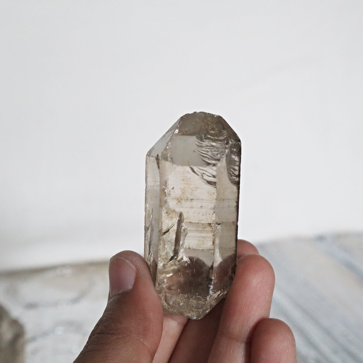 Himalayan Smoky Quartz Crystal Point: Gem Grade Healing Stone (56mm)