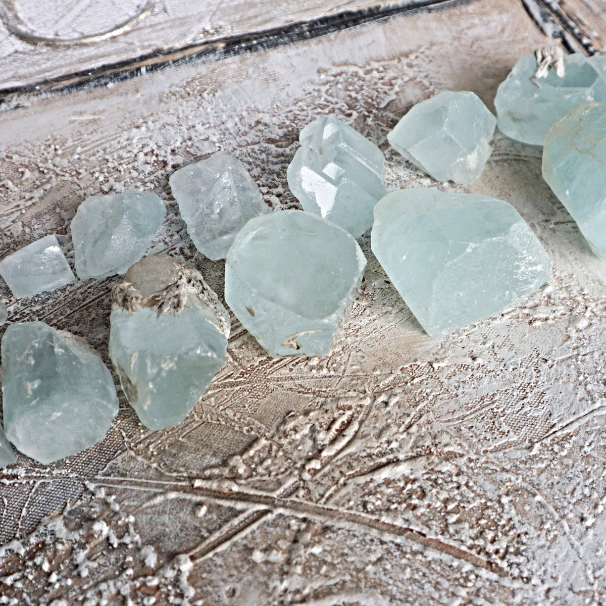 Raw Aquamarine Crystal Mineral Specimens