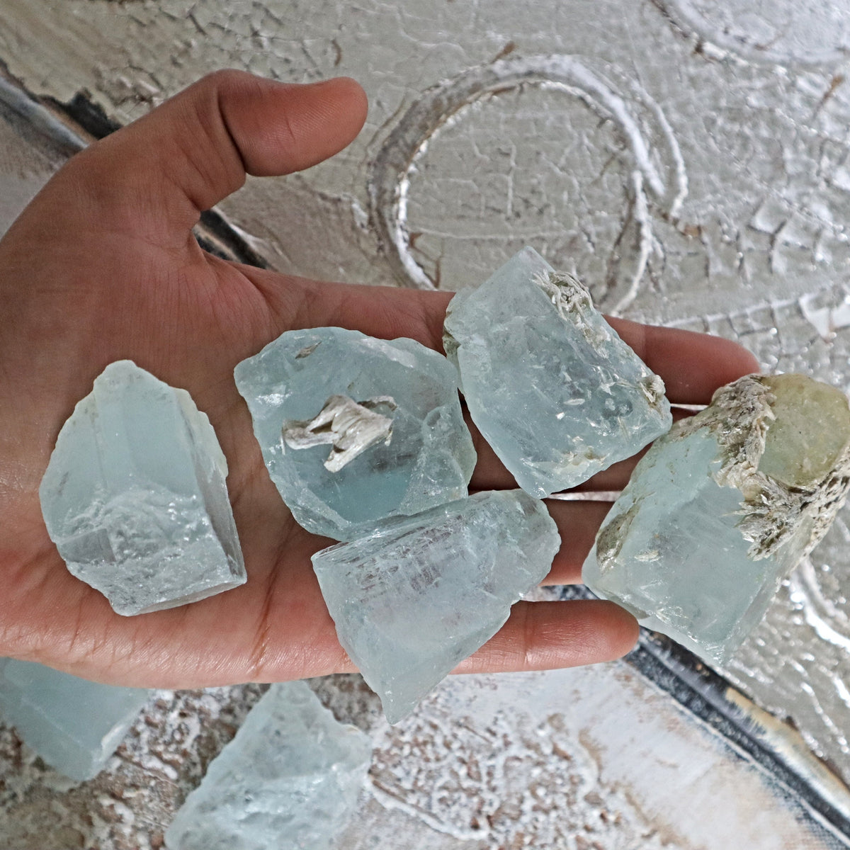 Raw Aquamarine Crystal Specimen: Shigar Skardu Pakistan Stone