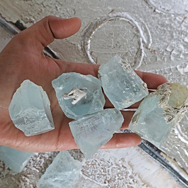 Raw Aquamarine Crystal Specimen: Shigar Skardu Pakistan Stone