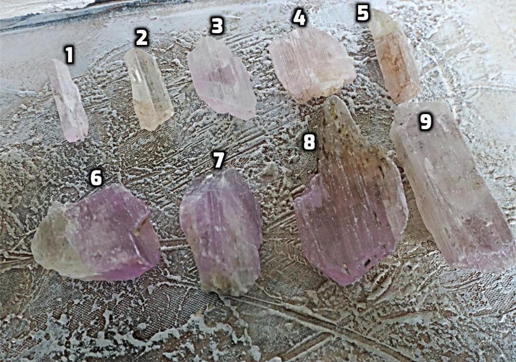 Natural Pink Kunzite Crystal Specimen, Spodumene