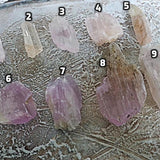 Natural Pink Kunzite Crystal Specimen, Spodumene