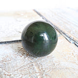 Canadian Nephrite Jade Sphere: Emerald Green Healing Crystal (50mm)