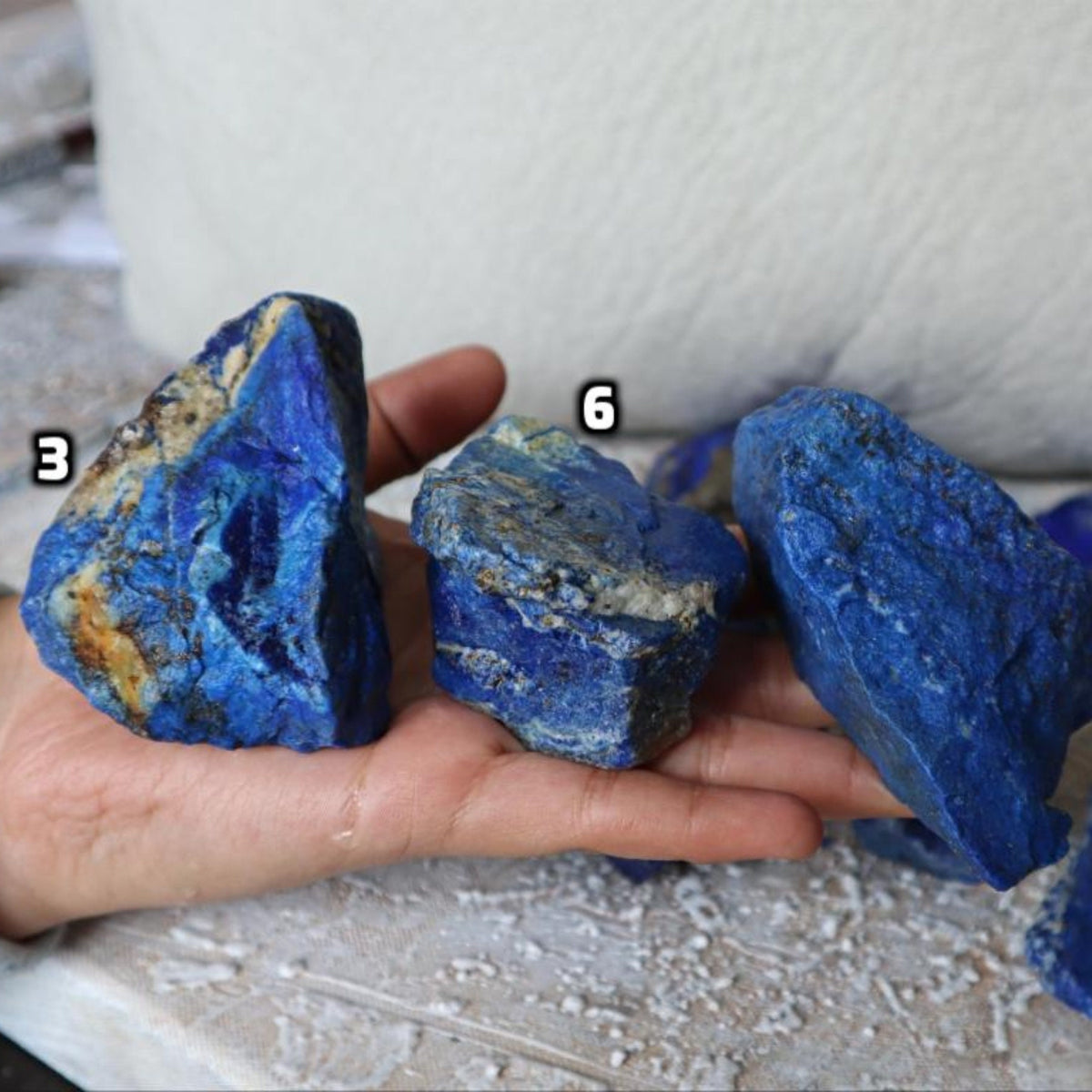 Raw Lapis Lazuli Stones: Natural Freeform Lapis Decor