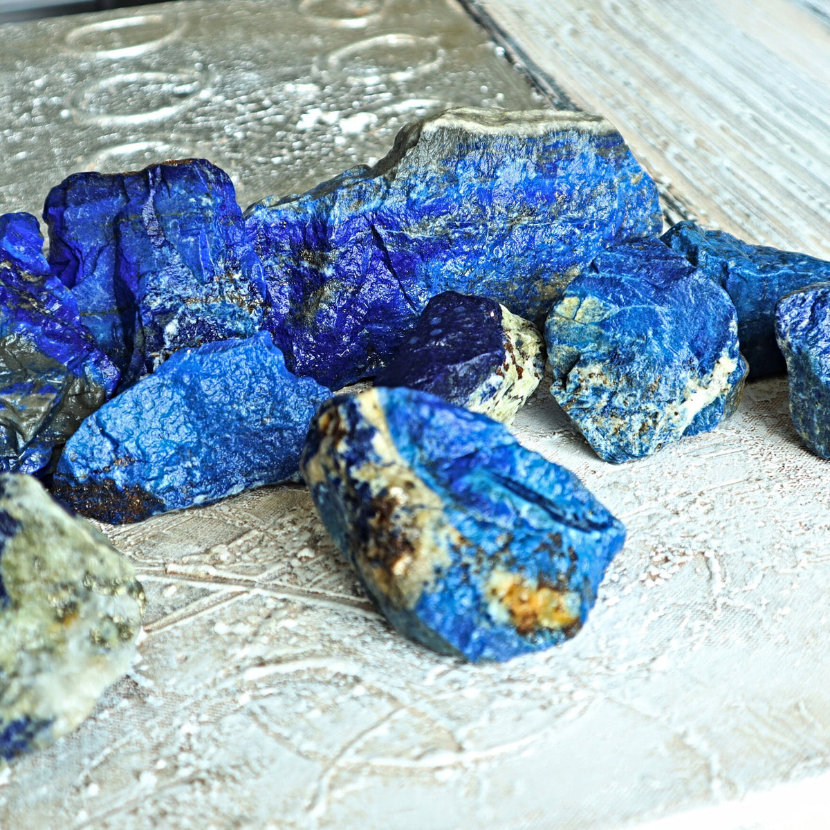 Raw Lapis Lazuli Stones: Natural Freeform Lapis Decor