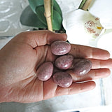 Rhodonite Egg, Natural Pink Rhodonite Stone Eggs for Home Decor Reiki Meditation Healing