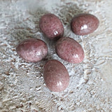 Rhodonite Egg, Natural Pink Rhodonite Stone Eggs for Home Decor Reiki Meditation Healing