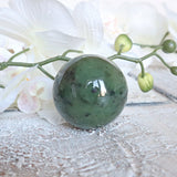 Canadian Nephrite Jade Sphere: Emerald Green Healing Crystal (50mm)