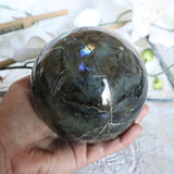 Large Labradorite Sphere 93 mm, L1