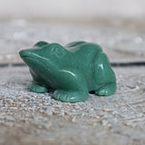 Green Aventurine Frog: Hand Carved Crystal for Wealth & Luck