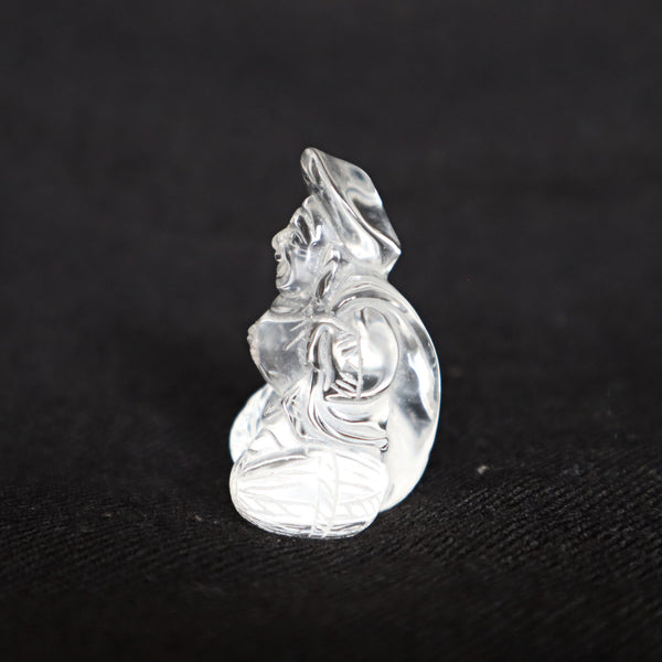 Daikokuten, Natural Quartz Daikokuten Japanese Carving Gift