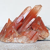 Fire quartz raw crystal formation