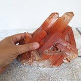 Healing red quartz for clarity
