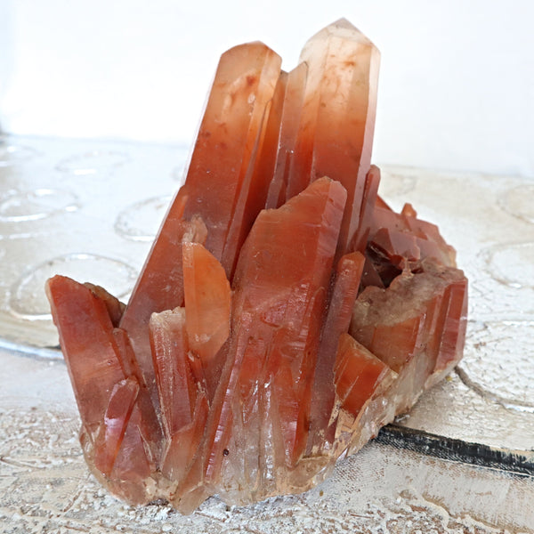 Healing red quartz for clarity