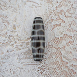 Hand Carved Tibetan Dzi Agate Bead (37mm)