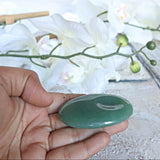 Green Aventurine Thumb Worry Stone: Natural Healing Crystal