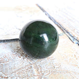 Canadian Nephrite Jade Sphere: Emerald Green Healing Crystal (50mm)