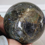 Extra Large Labradorite Sphere with Flash (165mm, 16.5 Lbs)