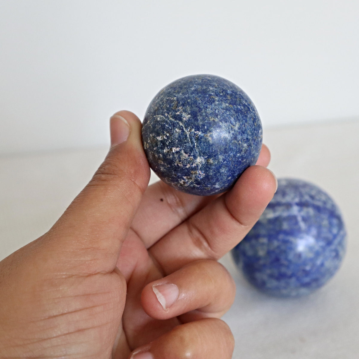 Natural Blue Lapis Sphere: Healing Stone (60mm)