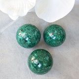 Chrysocolla Sphere: Polished Green Crystal (40mm)