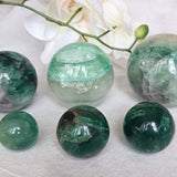 Green Fluorite Sphere: Reiki Healing Crystal Gift