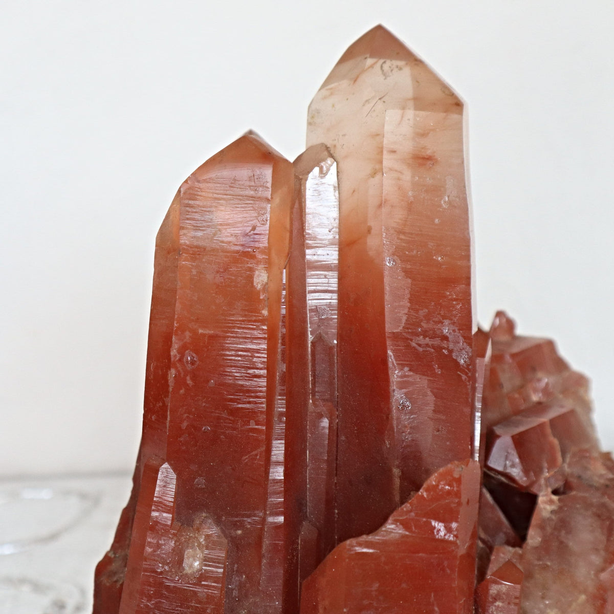 Fire quartz raw crystal formation