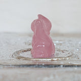 Rose Quartz Maneki Neko: Japanese Lucky Cat Home Decor (1.6 inch)