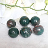 Bloodstone Sphere: Polished Heliotrope Crystal (27mm)