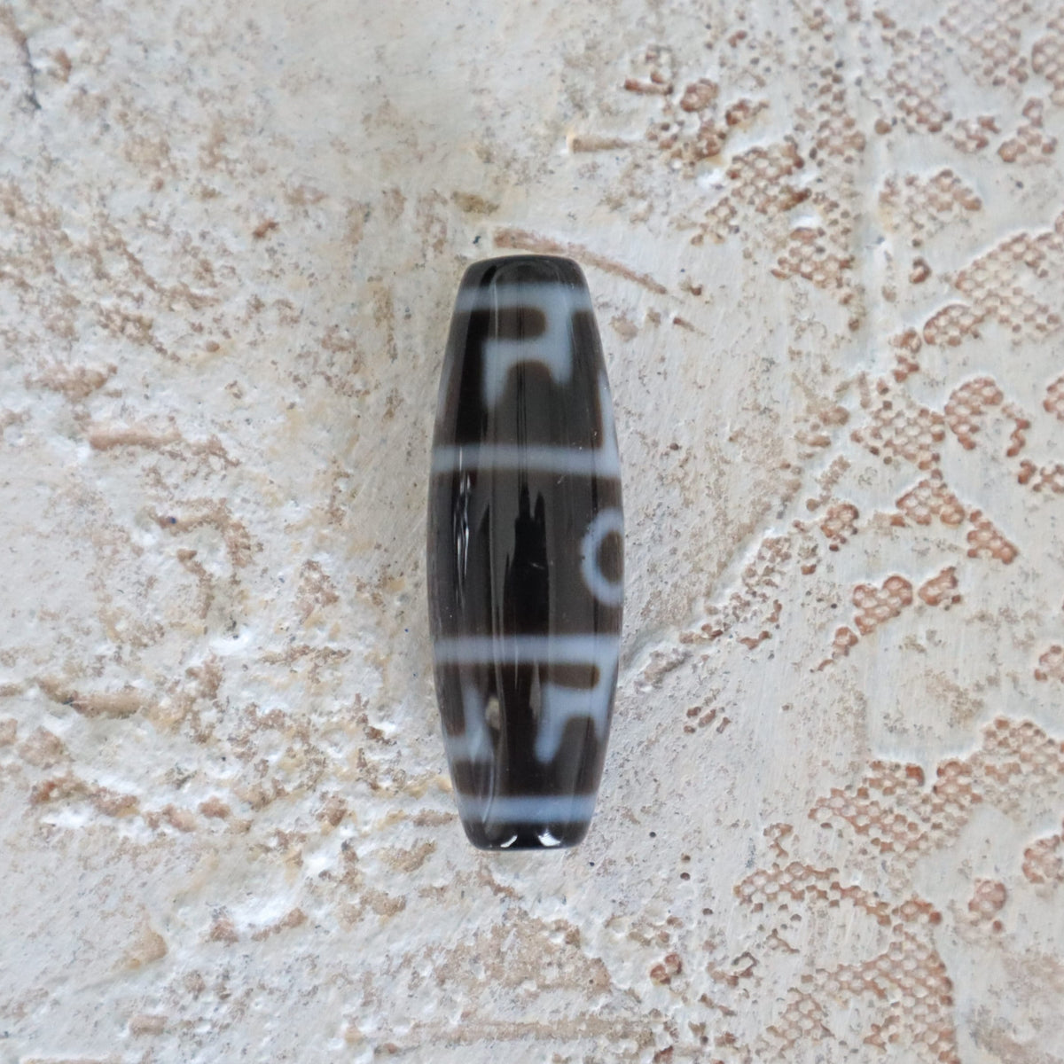 2 Eye Dzi Bead Rare | Tibetan Agate Dzi Bead 2 Eye