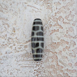 Hand Carved Tibetan Dzi Agate Bead (37mm)