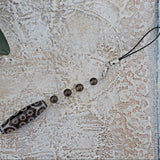 21 Eye Tibetan Dzi Agate Bead Car Charm: Quartz Crystal Accessory