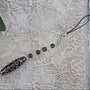 21 Eye Tibetan Dzi Agate Bead Car Charm: Quartz Crystal Accessory