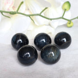 Blue Tiger Eye Sphere 30mm: Natural Healing Crystal Decor