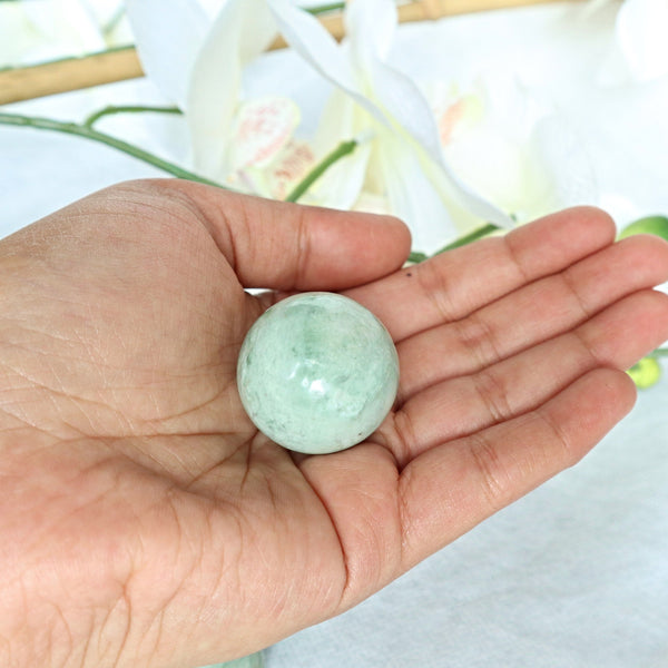 Real Jadeite Jade Sphere 28mm