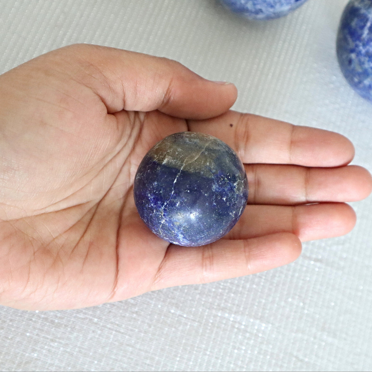 Natural Blue Lapis Sphere: Healing Stone (60mm)