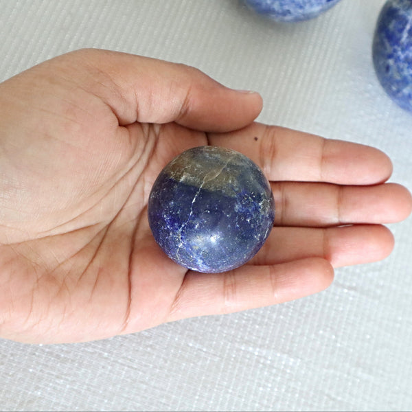 Natural Blue Lapis Sphere: Healing Stone (60mm)
