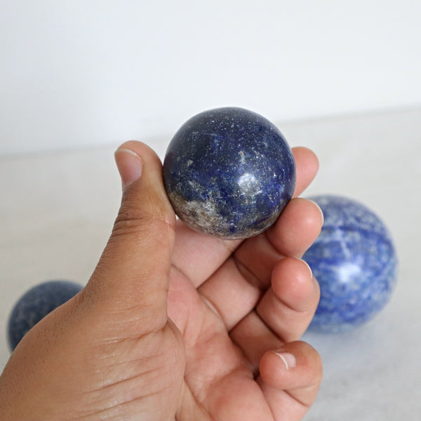 Natural Blue Lapis Sphere: Healing Stone (60mm)