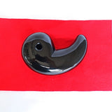Large Black Onyx Magatama: Japanese Lucky Stone Decor (3.9 Inches)