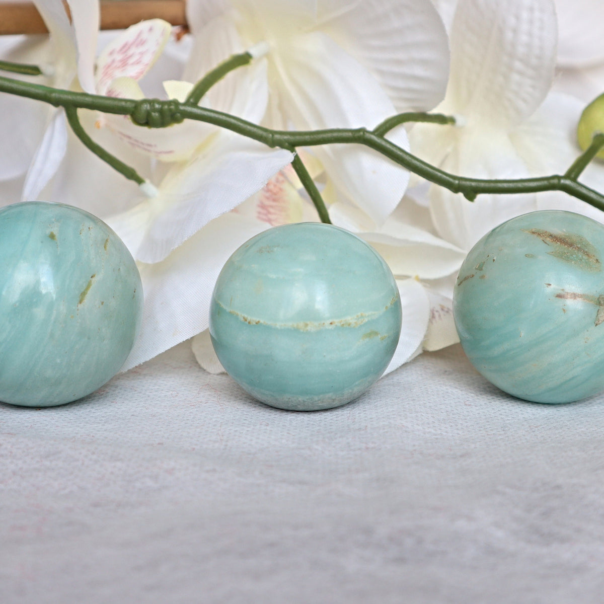 Mint Green Amazonite Sphere (40mm): Emotional Wellness Crystal