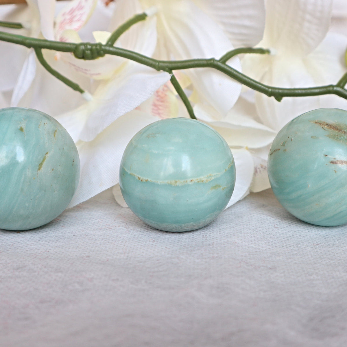Mint Green Amazonite Sphere (40mm): Emotional Wellness Crystal